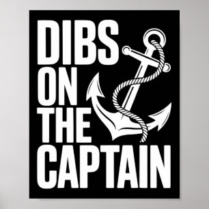 Dibs On The Captain Funny Girl's Trip Lake Cruise  Poster