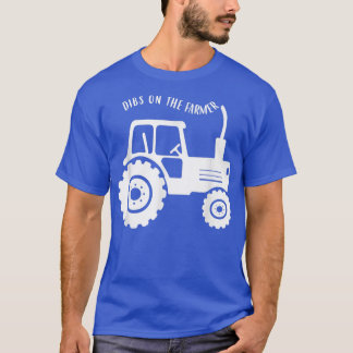 Dibs On The Farmer Western Farm Girl Country Farm T-Shirt