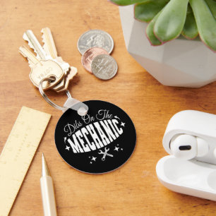 Dibs On The Mechanic Car Maintenance Repairman Dad Key Ring