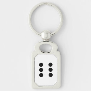 Dice 6 key ring