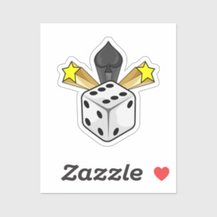Dice at Poker with Spades & Stars