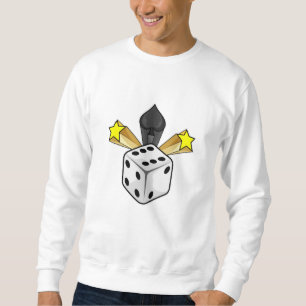 Dice at Poker with Spades & Stars Sweatshirt