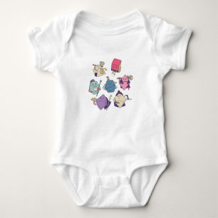 Dice characters baby bodysuit