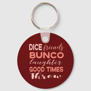 Dice Friends Bunco Key Ring