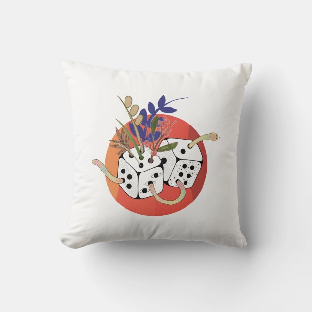 Dice in Parallel Universe Cushion (Front)