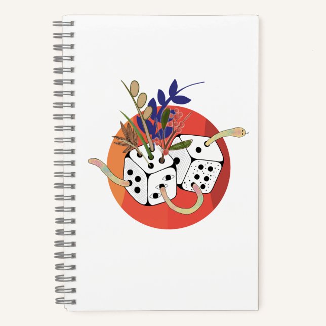 Dice in Parallel Universe Notebook (Front)