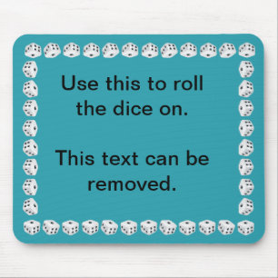 dice mat mouse pad