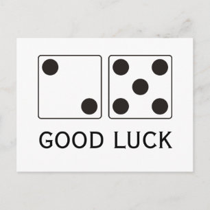 DICE numbers of pips 5 & 2 + your ideas Postcard