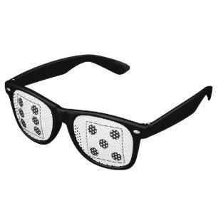 DICE numbers of pips 6 & 5 + your ideas Retro Sunglasses