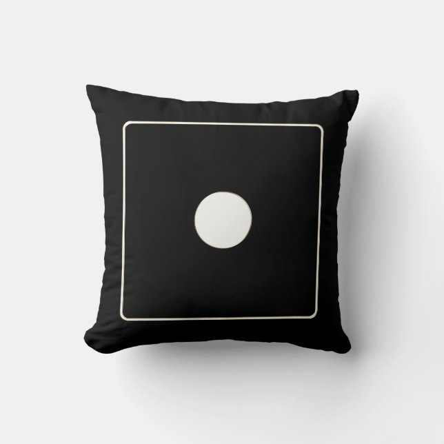 DICE numbers of pips white 1 + your backgr. Cushion (Front)
