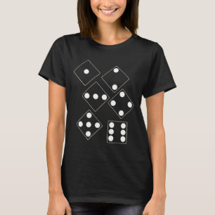 DICE numbers of pips white + your backgr. & ideas T-Shirt