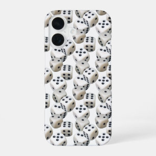 Dice On Black iPhone 16 Case