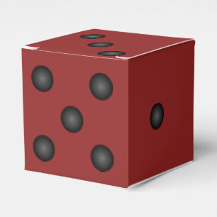 Dice or Die Red Bunco Vegas Party Favour Box
