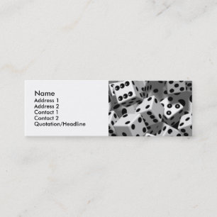 Dice Personal Profile Cards