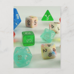 dice postcard