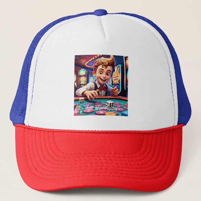 "Dice Roll Revolution" Trucker Hat (Front)