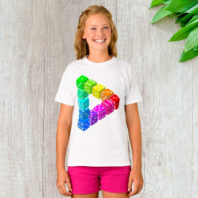 Dice Triangle Girls T-Shirt (Creator Uploaded)