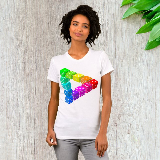 Dice Triangle Womens T-Shirt (Creator Uploaded)