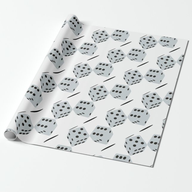 Dice Wrapping Paper (Unrolled)