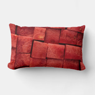 Diced watermelon lumbar cushion