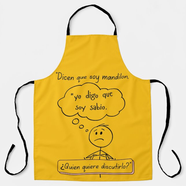 Dicen que soy mandilon apron (Front)