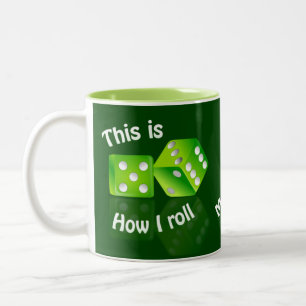 DICES custom name gambler mugs