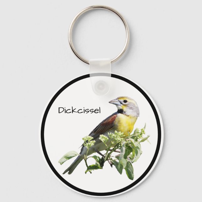 Dickcissel Bird Key Ring (Front)