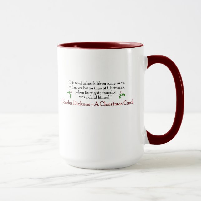 Dickens A Christmas Carol Mug (Right)