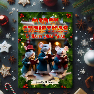 Dickens Christmas Carol Cute Christian Photo Holiday Card