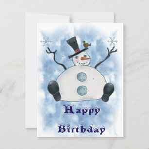 Dicker Schneemann Postcard