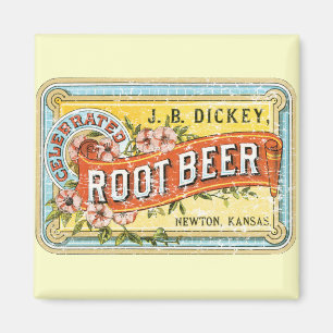 Dickey Root Beer-1899 - distressed Magnet