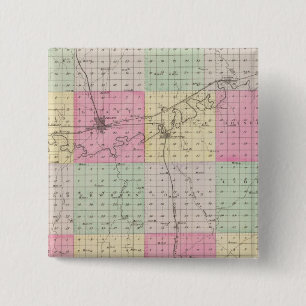 Dickinson County, Kansas 15 Cm Square Badge