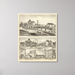 Dickinson County Residences, Kansas Canvas Print