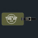 Dickshooter Creek Idaho Kayaking Luggage Tag<br><div class="desc">Dickshooter Creek begins west of Dickshooter, Idaho, and flows south, cutting a narrow, deep gorge through the rolling plateau landscape until it joins Deep Creek. The waters of Dickshooter cease to flow by late-spring to early summer, leaving behind only isolated pools in the gravel streambed. This canyon provides outstanding hiking...</div>