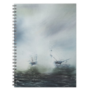 Dicovery a clearing in the sea mist Captain Spiral Notebook