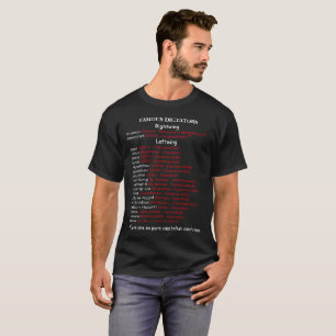 Dictators Leftwing vs Rightwing T-Shirt