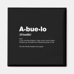 Dictionary Definition Fathers Day Gift Grandpa Abu Magnet