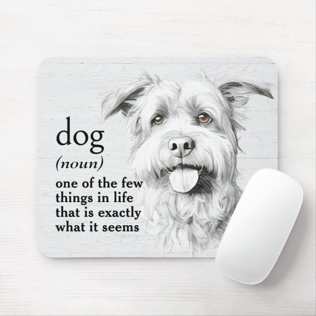 Dictionary Definition for DOG Mouse Pad (With Mouse)