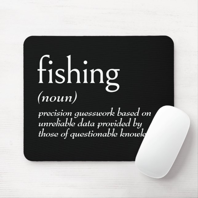 Dictionary Definition For FISHING Mouse Pad (With Mouse)