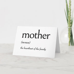 Dictionary Definition for MOTHER Card