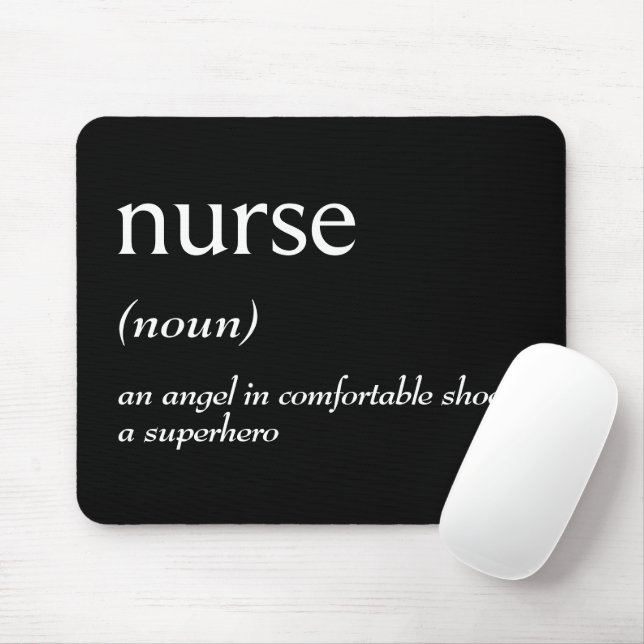 Dictionary Definition For NURSE Mouse Pad (With Mouse)
