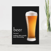 Dictionary's Definition Of BEER for Birthday