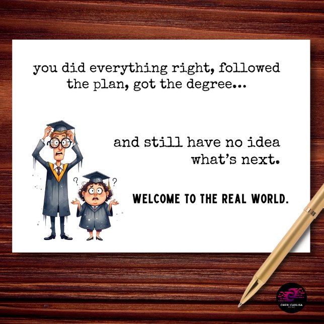 Did Everything Right Still No Idea Congrats Grad Card (all that work… for this feeling 😭)