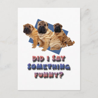 Did I say something funny Postcard
