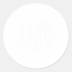 Did It Cl Of 2024 Graduation Senior 2024  Classic Round Sticker