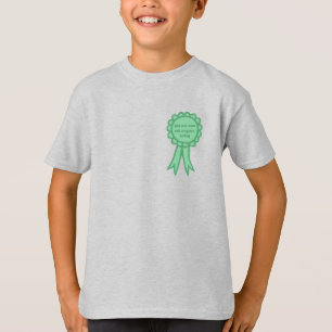 Did Not Cuss Out Teal Silly Award Ribbon T-Shirt