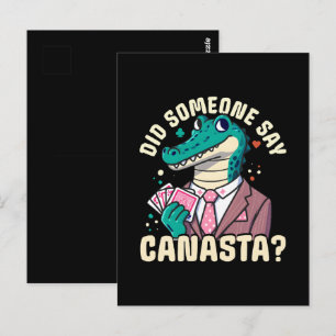 Did Someone Say Canasta Postcard