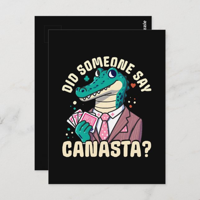 Did Someone Say Canasta Postcard (Front/Back)