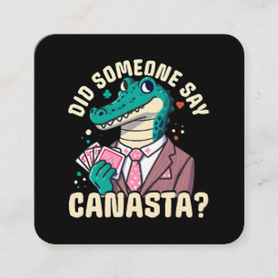 Did Someone Say Canasta Square Business Card