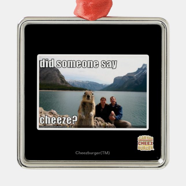 Did someone say cheeze? metal tree decoration (Front)